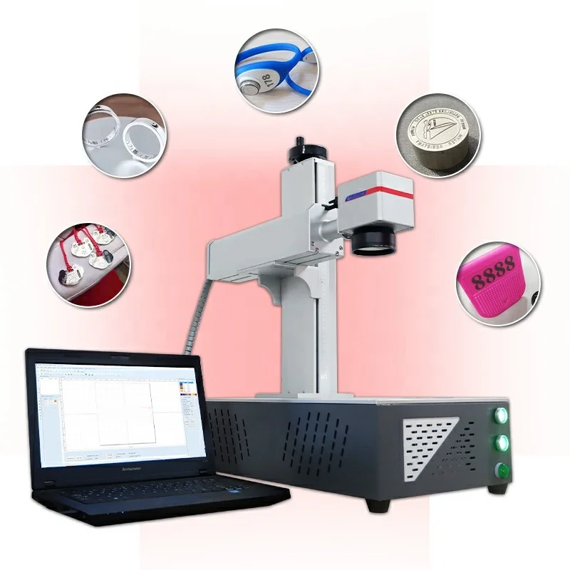 Desktop Laser Marker  Mini Portable Jewelry Metal Fiber Laser Marking Engraving Printing Machine