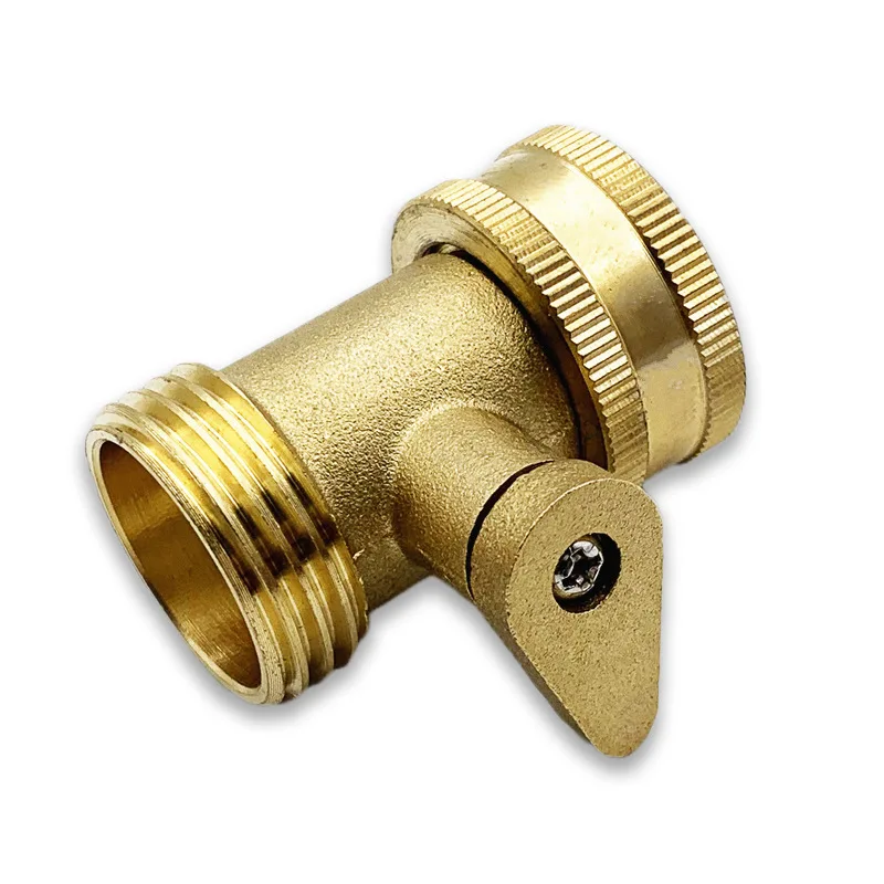 GHT3/4 Brass Garden Hose Shut Off Valve Water Pipe Faucet Connector