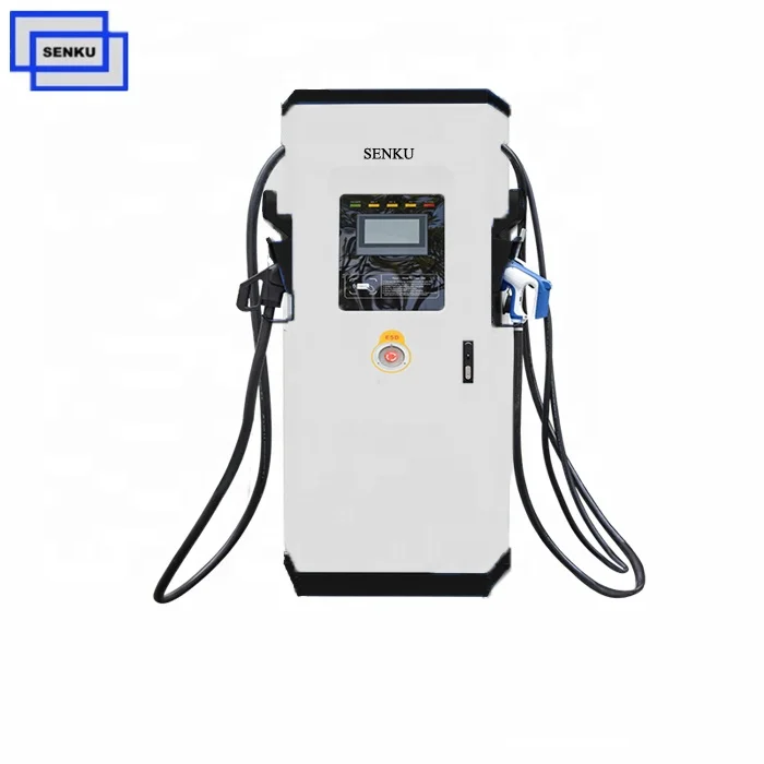  60 кВт DC зарядная станция для электромобиля 3 разъема одновременно CCS Chademo Тип 2 зарядные устройства
