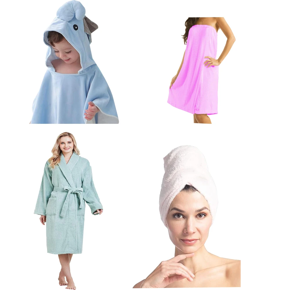 Double-Faced Terry Fabric Roll Organic Woven Cotton Microfiber Bath Towel Bathrobe for Hotels Terry Cloth Fabric by the Yard