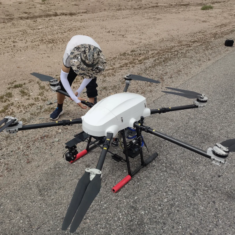 Honeycomb hybrid UAV fuel engine military grade delivery drone