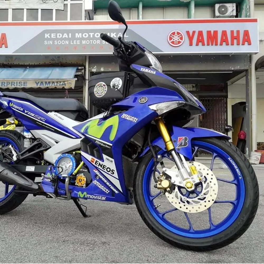 Модифицированный скутер из алюминия CNC 7075 YAMAHA Y15zr, передняя вилка, полный комплект, аксессуары для мотоциклов