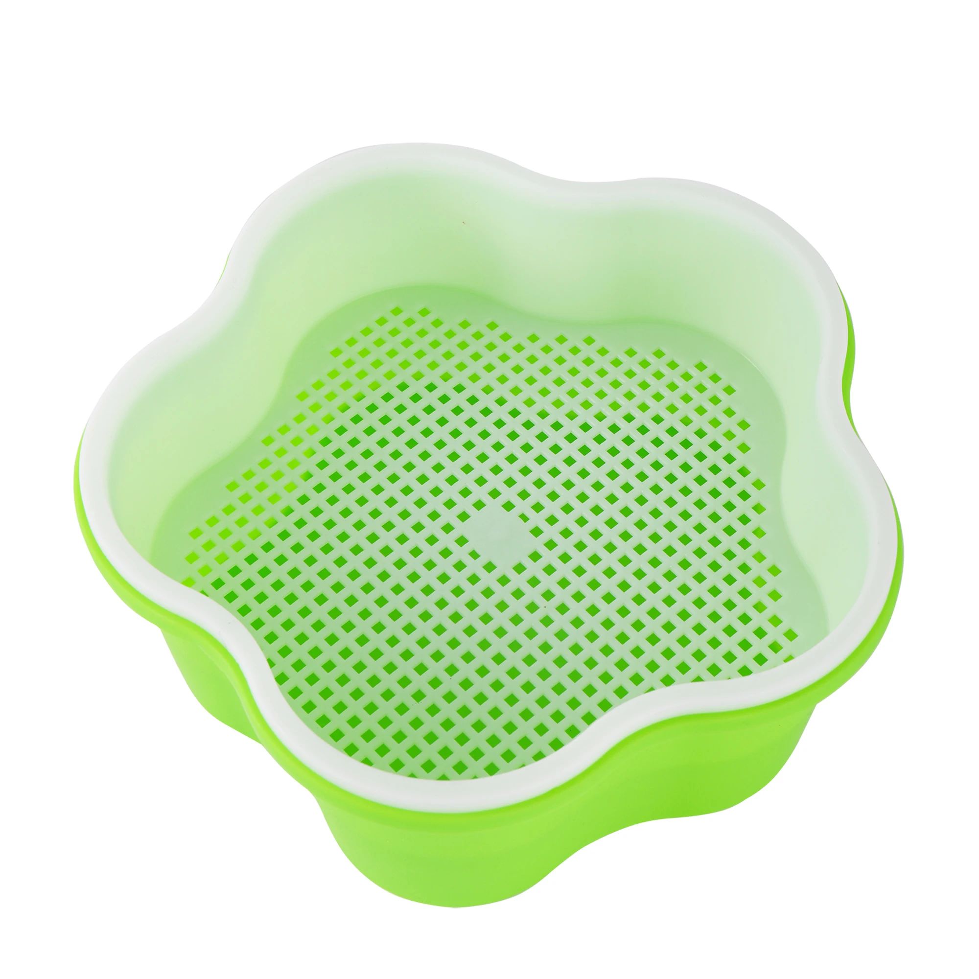 Greenhouse Potted Nursery Seed Starting GerminationTray Hydroponic Bean Pentagonal Sprout Sprouting Kit