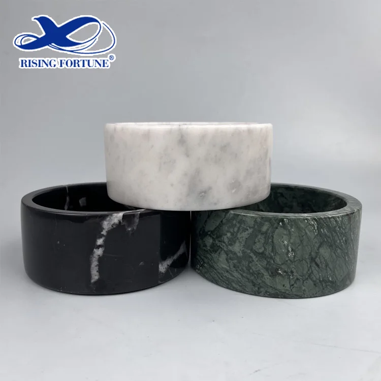 First Manufacturer of Marble Pet Bowl Green White Black Marble Dog & Pet Bowl Marble Dog Bowl with Custom Logo and Gift Box