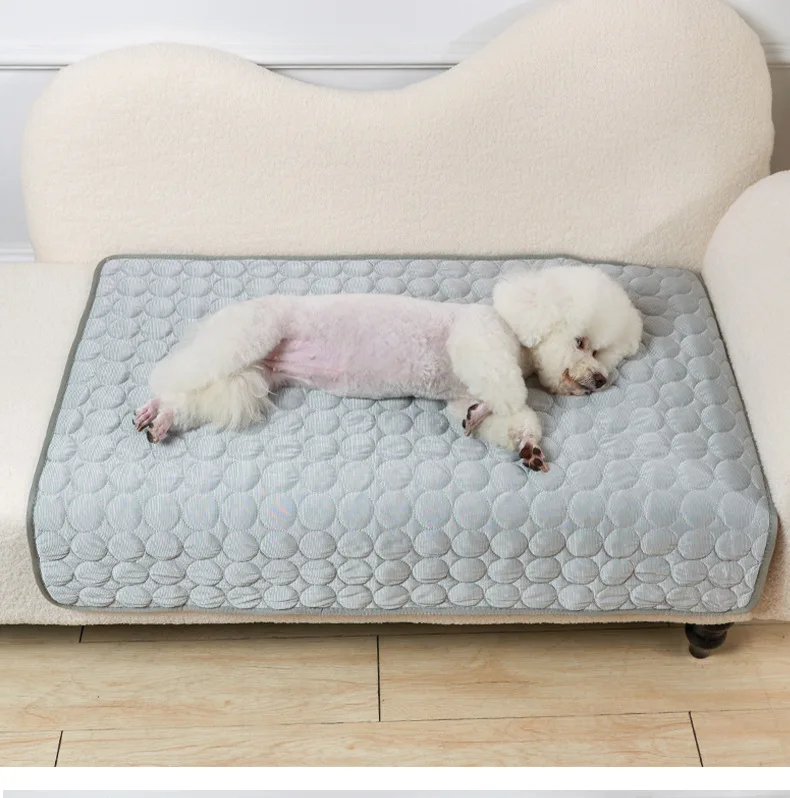 Pet ice silk mat for cats and dogs Summer cooling supplies for large dog pet mats