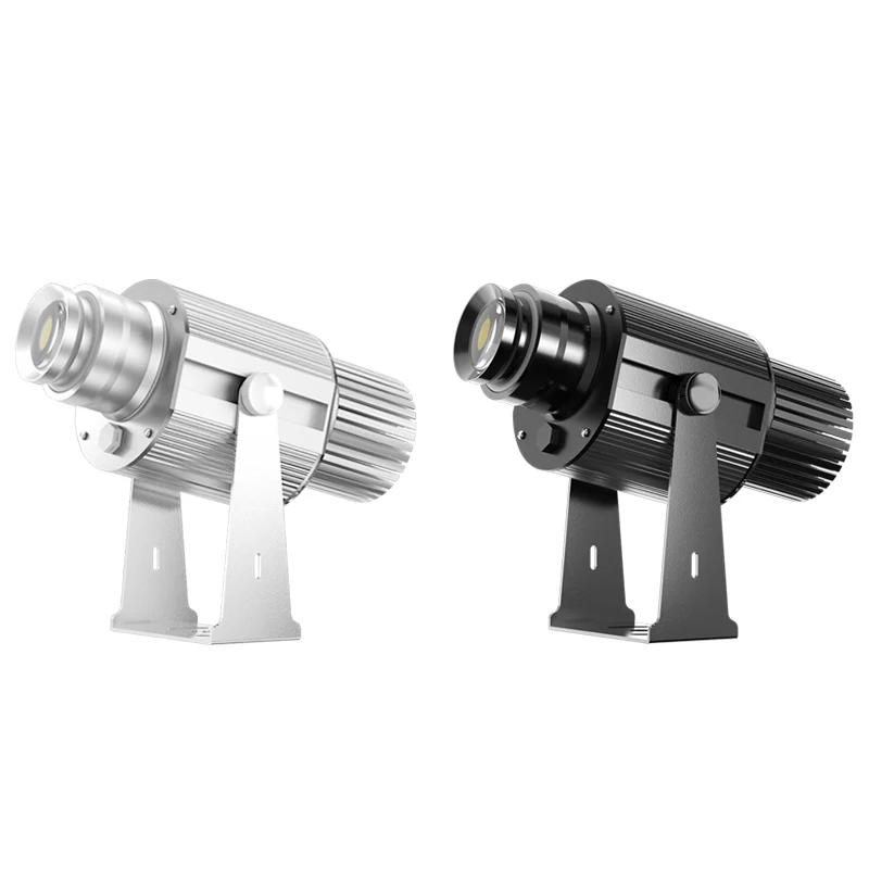 Yufan новый стиль рекламы 15 Вт серебристо-черный светодиодный Рождественский Декор наружный водонепроницаемый HD Gobo логотип проектор