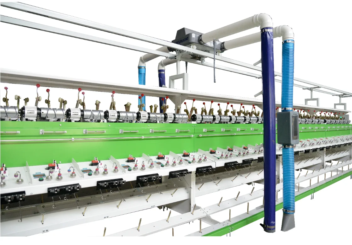 High speed yarn doubling machine