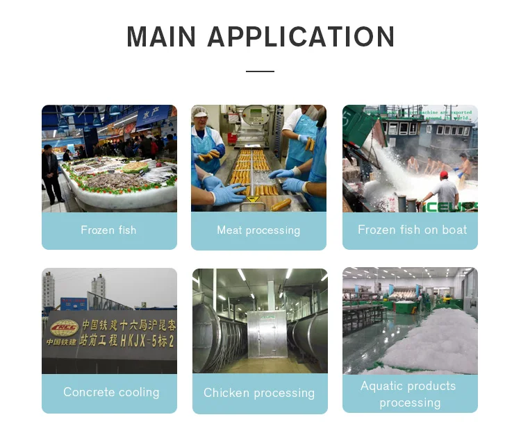 ICEUPS Good Price 300 Kg New Design Industrial Flake Ice Making Machines For Seafood Freezing Flake Ice Machine