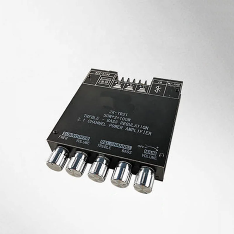 ZK-TB21 2.1 channel blue-tooth digital power amplifier module high and low tone super heavy subwoofer high power ZK-TB21