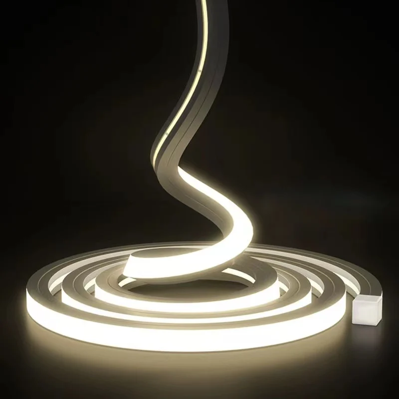 Drop Доставка на заказ DC12V SMD 2835 Водонепроницаемая силиконовая Гибкая светодиодная неоновая лента для домашнего декора