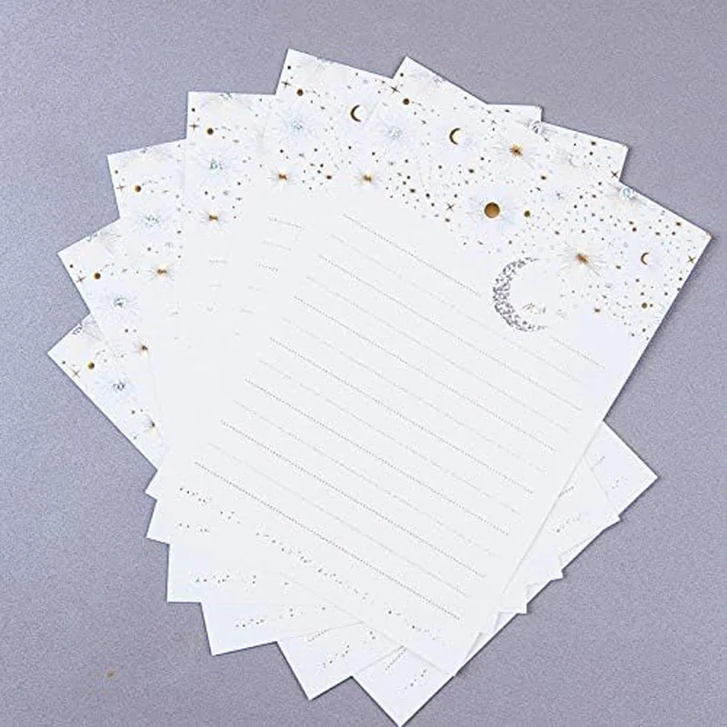 Custom Lovely Writing Stationery Paper Letter Sheets with Envelopes Set for Gift