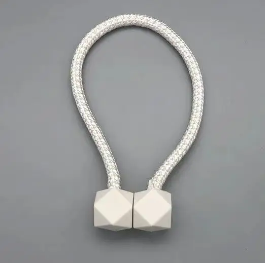Magnetic Curtain Tiebacks- Upgrade 2022 with a Thicker Twist Rope & Strong Magnet Tieback Window Treatment Holdbacks