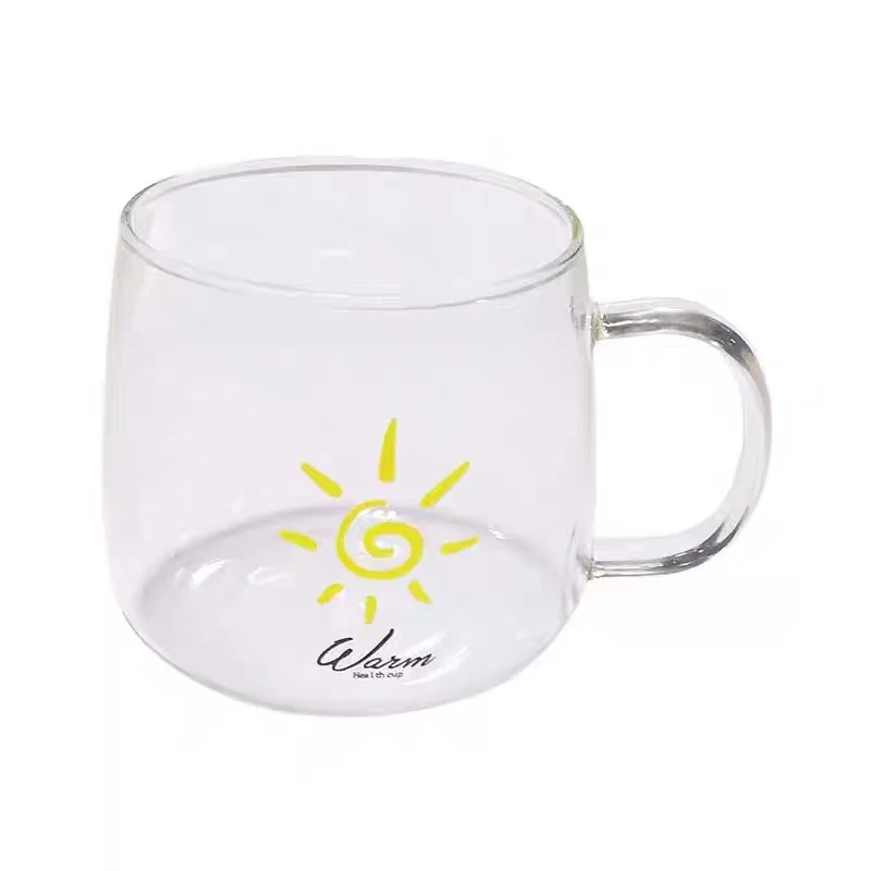 High boron silicon glass breakfast juice cup coffee cup