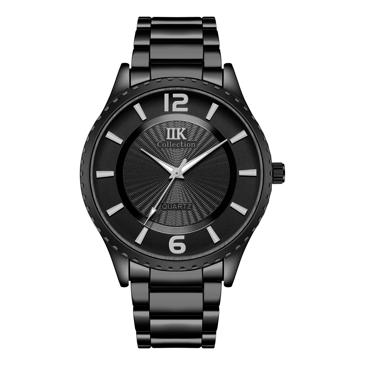 IIK 1343 Gold Factory Direct Mens Fashion Unique Simple Waterproof Quartz Wrist Watch For Men