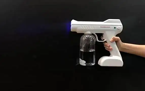 Electric Wireless Nano Sprayer Machine Blue Light Spray Gun Sanitiser Disinfection Steam Atomizer Nano Spray Gun