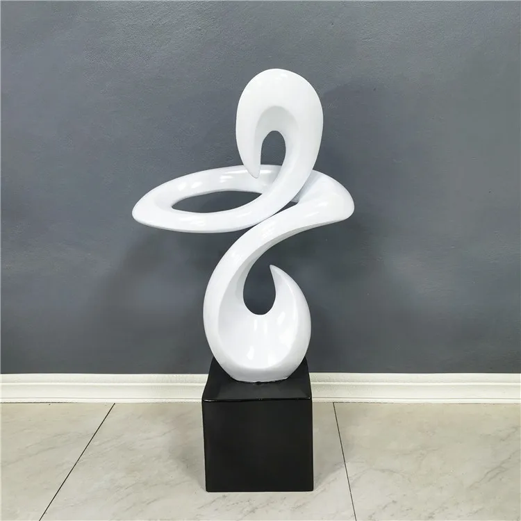 luxury decoration home resin abstract sculpture art customized color for indoor home decor