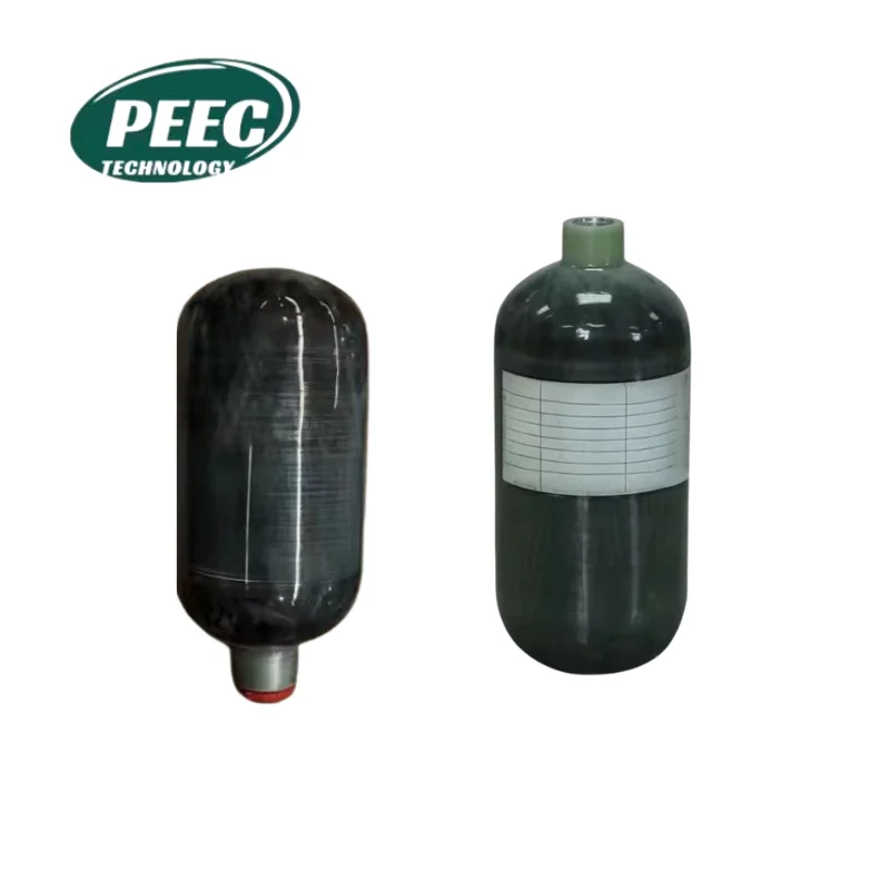 Carbon fiber wound composite gas cylinder