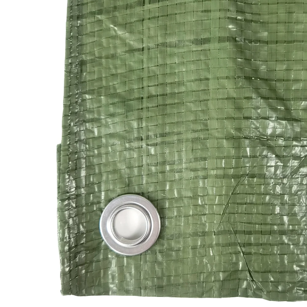 customized size excellent hdpe dark green and light gray fence waterproof tarpaulin for sale