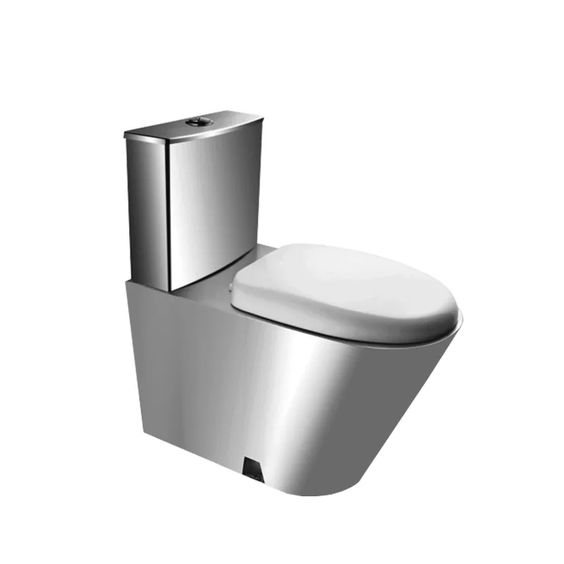 prison toilet bowl with water tank  toilet lid Large sewage outlet factory price stainless steel piss wc toilet