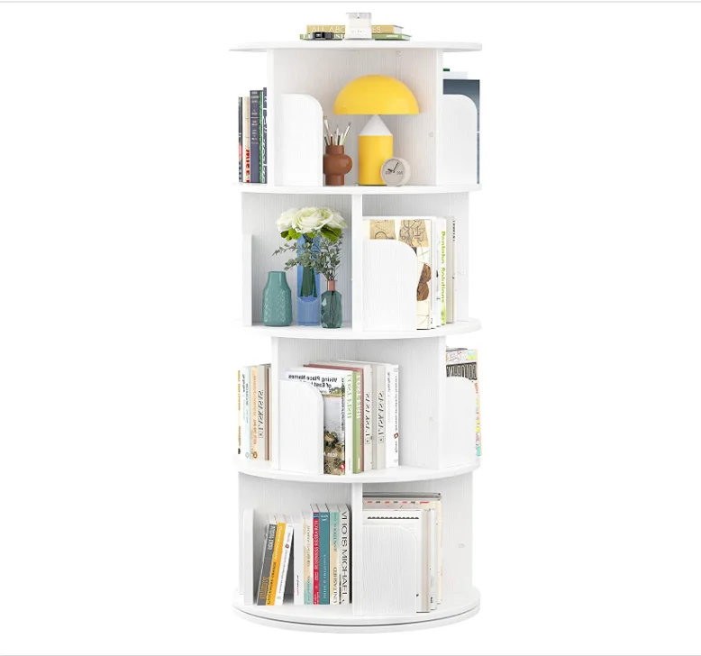 European Design Floor Standing Rotation Kids Book Shelf with Small Space
