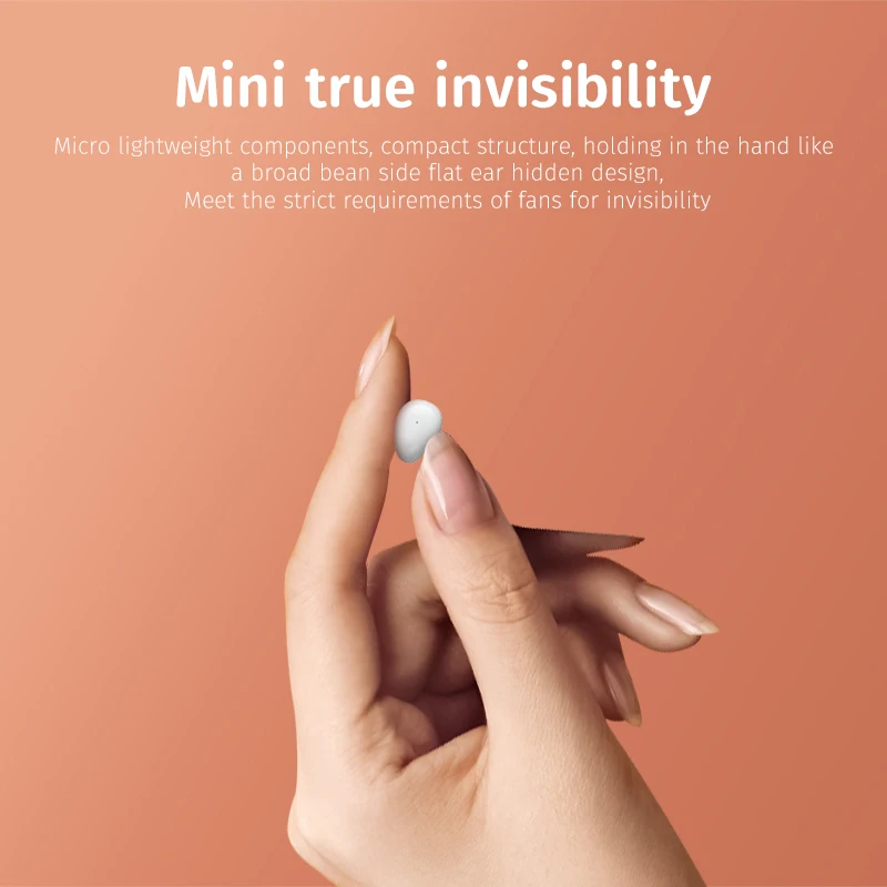 MY01 Noise cancelling Hifi BT 5.3 TWS Headphones Invisible Portable True wireless Earbuds Mini Sleep Wireless Earphones for ASMR