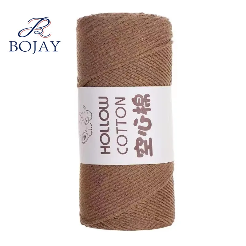 Bojay New Crochet Yarn,  150g Ball 150 Meters long with 2mm Thickness 100% Hollow Cotton Yarn