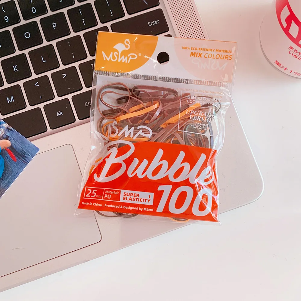 400 шт. корейской цветовой гаммы для резинкой разноцветные небольшой пакет одноразовые Малая круглая резинка прочных резинок