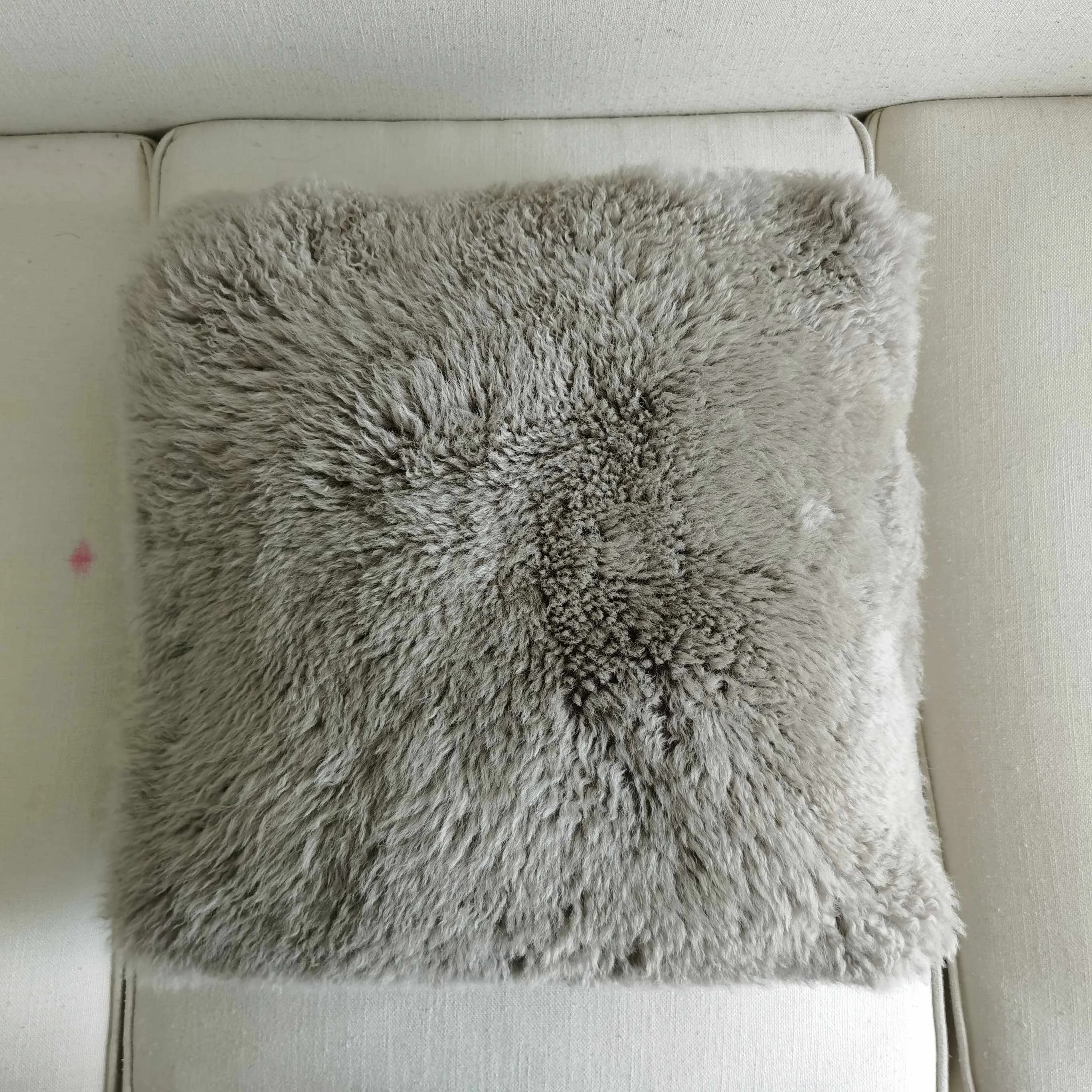 Wholesale Lambskin Double Side Sheepskin Fur Pillow Covers Shaggy Real Australian Sheep Fur Throw Cushions For Car Sofa Bedroom