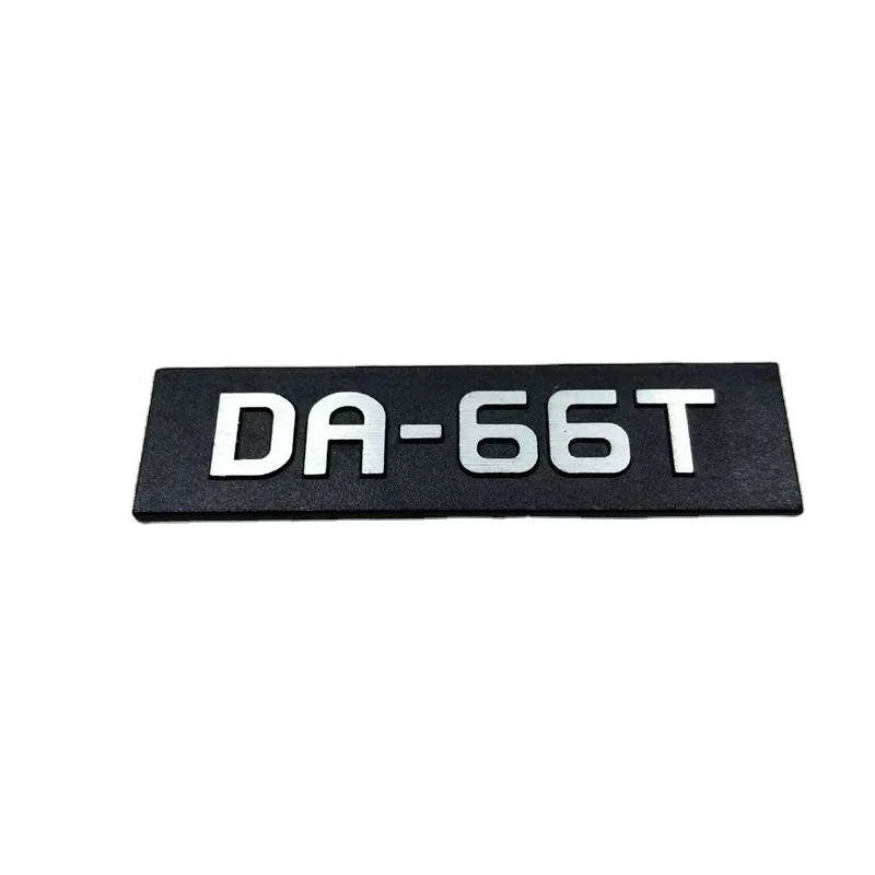 Custom Design Aluminum Embossed Logo Label Metal Material Die Cast Caboodles Raised Text Nameplate for Package