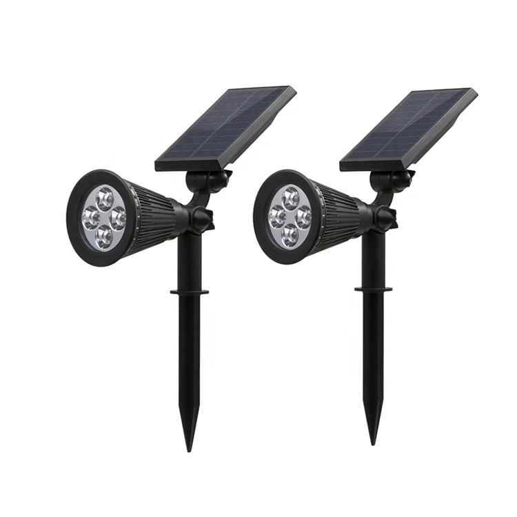 2W LED Waterproof Solar Light Wall Outdoor Lamp Energy Saving Hanging Garden Light Solar Spot Lamp