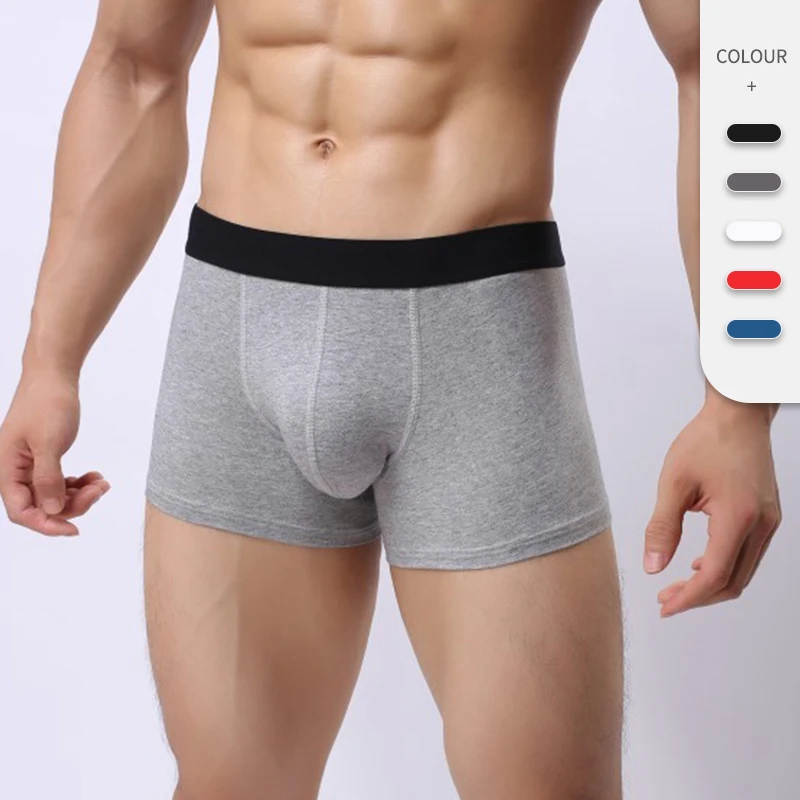 Maxesc OEM ODM Big Bamboo Comfortable Mens Low Rise Fashion Cotton Sports Pouch Bikini Boxer Briefs Underwear For Men
