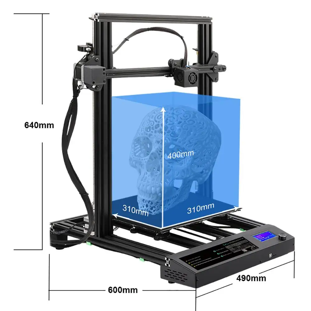  DIY 3D принтер 310x310x400 мм размер печати работает с различными