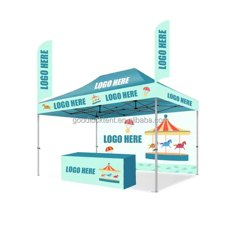 Goodluck canopy 20x20 tent heavy duty pagoda tent stand up canopy tents  with logo