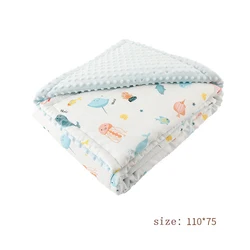 supplier Baby Breathable skin-friendly gauze wrap thin section newborn baby wrapping quilt cover crochet baby blanket