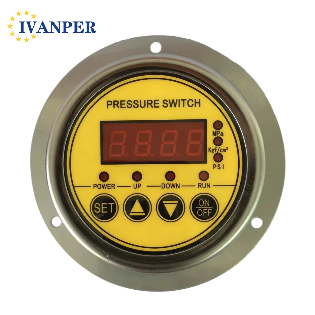 Ivanper new product water gas oil digital pressure gauge  pressure gauge controller with best price