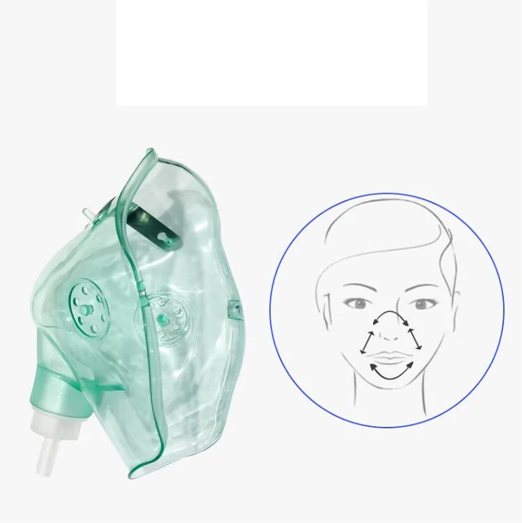YA LING Medical rubber oxygen mask PVC mining oxygen mask accessories for Adults and kids