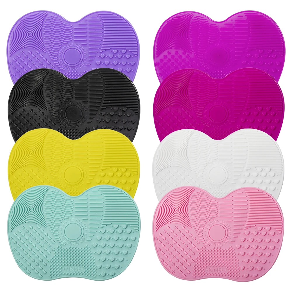 
Mini Hot Selling Customized Soft Silicon Cleaner Mat Makeup Brush Cleaning Pad 