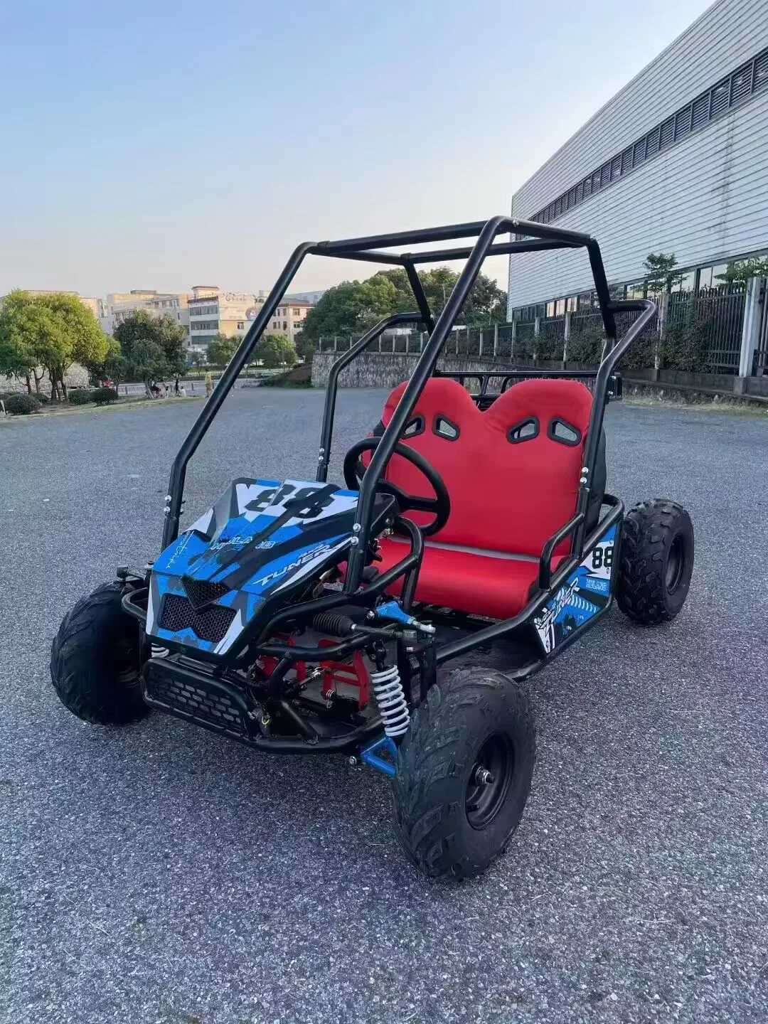 RHS-CAR147 Wholesale 12V Electric Ride-On Car Toy for Kids Unisex 2-Seater with MP3 Function Four-Wheel Drive Plastic Material