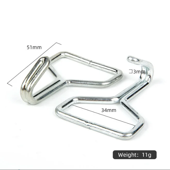 Manufacturer small twisted 90 degree flat  galvanized metal steel aluminum hanger s shape stainless steel wire forming s hook