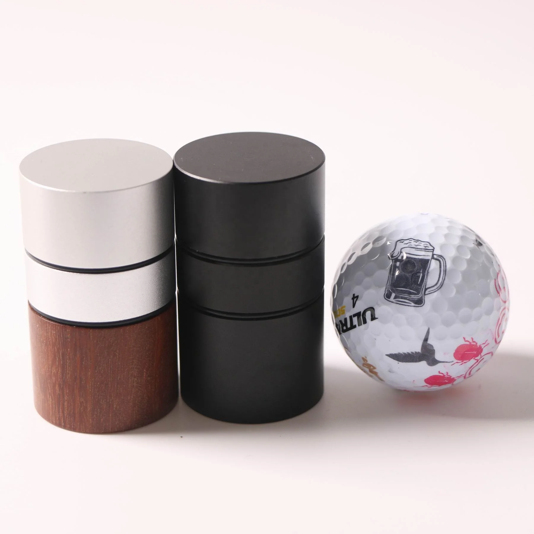 Personalized large aluminum golf ball stamper dia.20mm best gift for golfer
