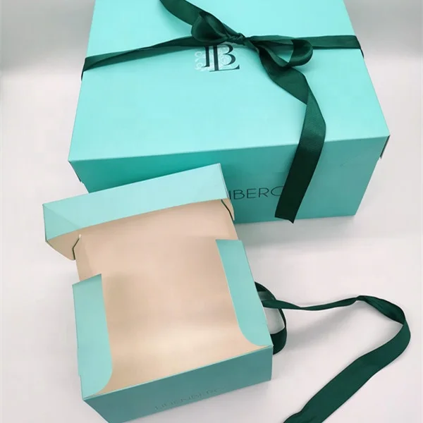 Easy fast building up folded paper 6inch 8inch 10inch cake box flat in shipping collapsible gift box