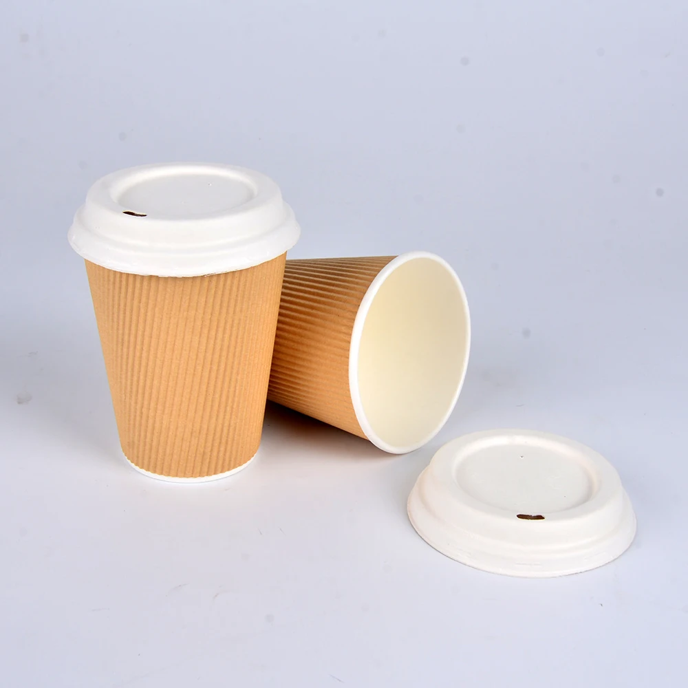 SenAng05 China Wholesale In Stock 7oz 8oz 20oz 24oz 9oz 12oz 14oz Disposable Corrugated Paper coffee Cup