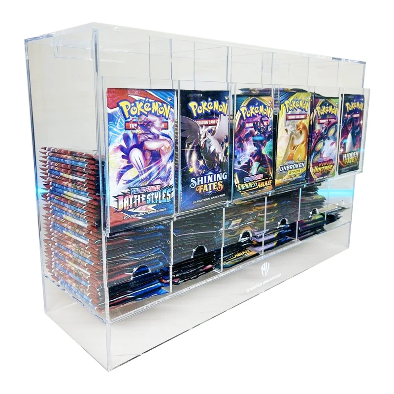 Покемон упаковка диспенсер для карт 6 слотов акриловый усилитель пакет Pokemon TCG