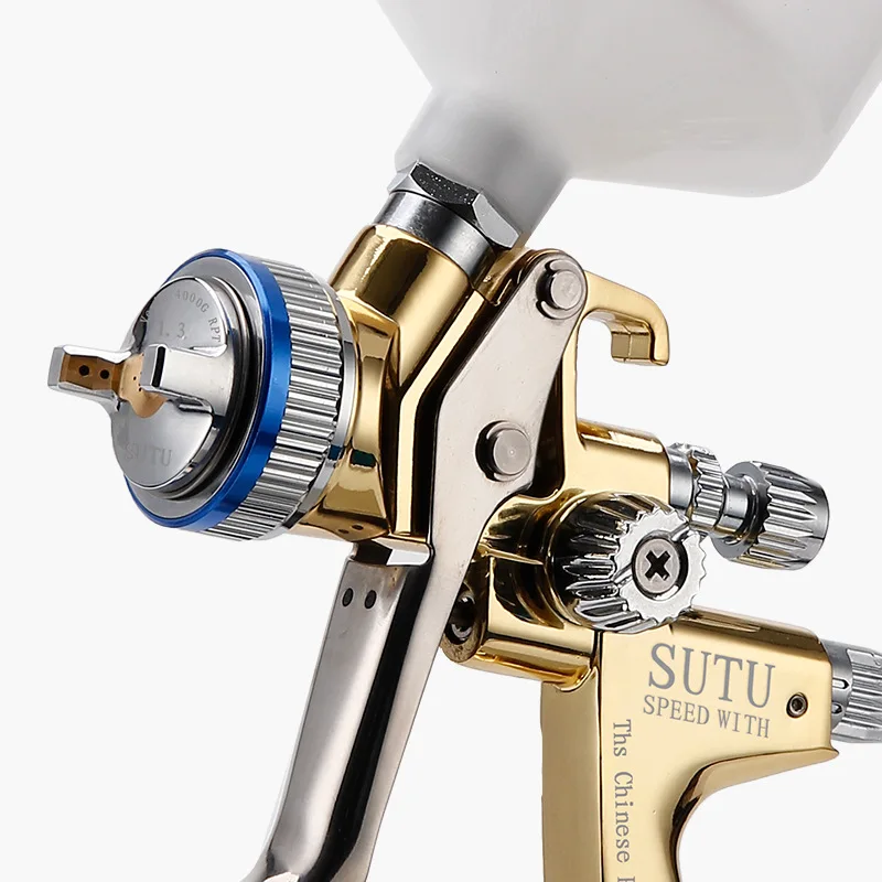 Wholesale Professional Paint HVLP 1.3mm Spray Gun Set 600cc Plastic Cup Gravity Feed Air Paint Spray Gun