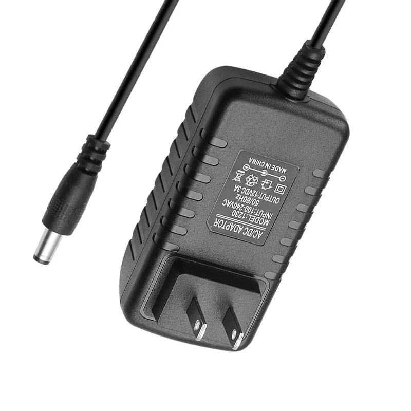 Portable UK EU US household AC110-240V plug adapter 12V 3A power switch AC DC charger commercial 36w power plug wholesale