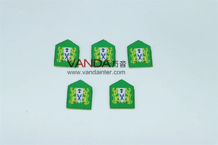 Wholesale Tanks Sign Badge Cap Customized Captain Cap Officers Bullion Thread HanEmbroidered Fabric Badge