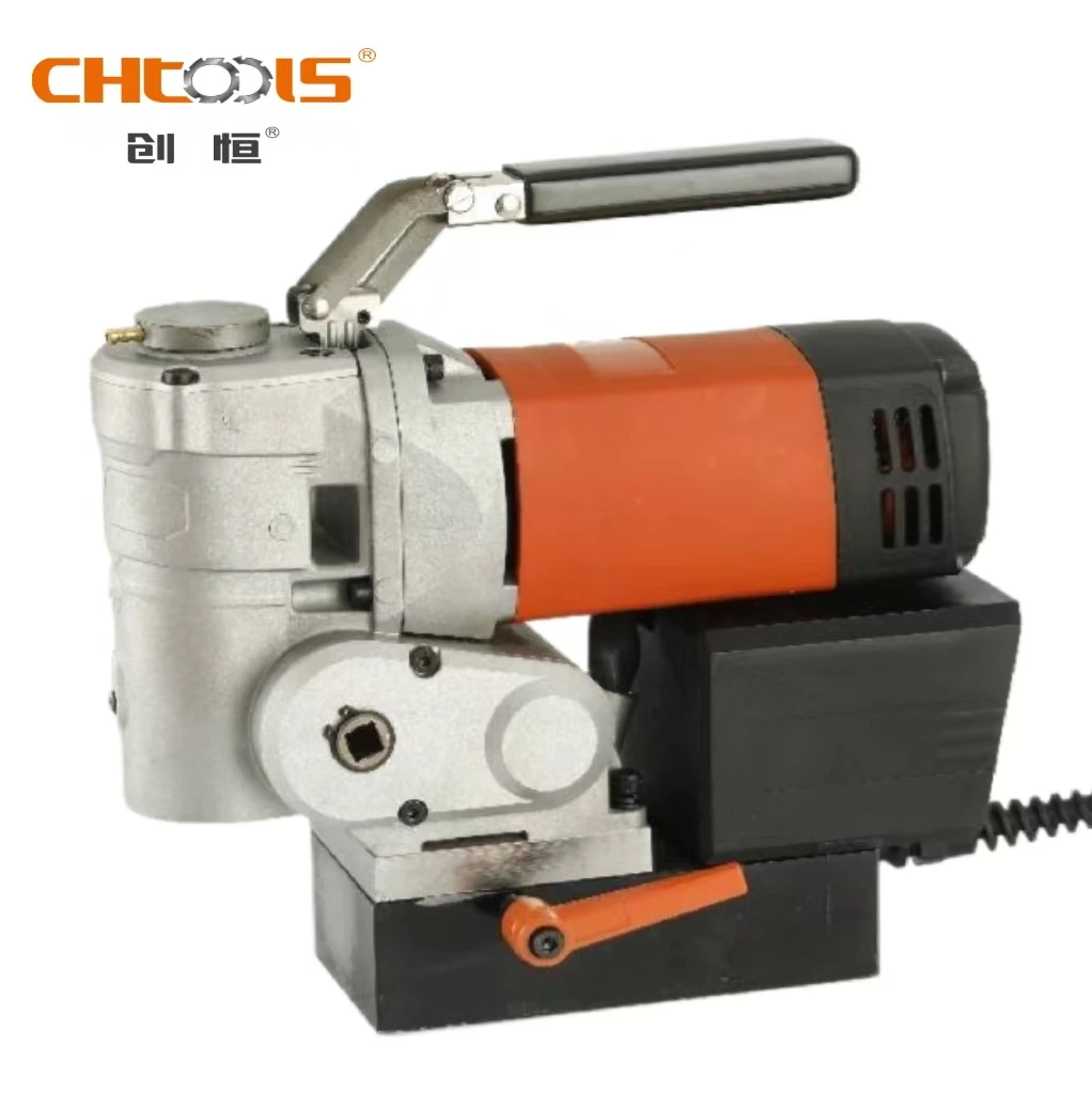 CHTOOLS Industrial Electric Horizontal Magnetic Drill Press Automatic Feed Folding Type Handle