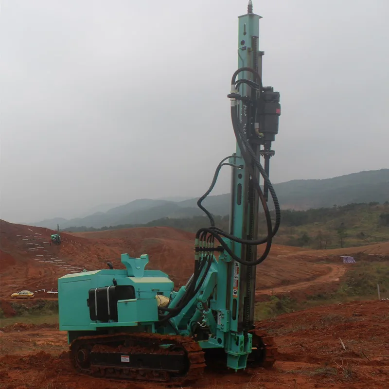 Hot Sale Hard Rock Boring Hole Pile Driver Solar Pile Post Driver Pile Driver Fence Pilling