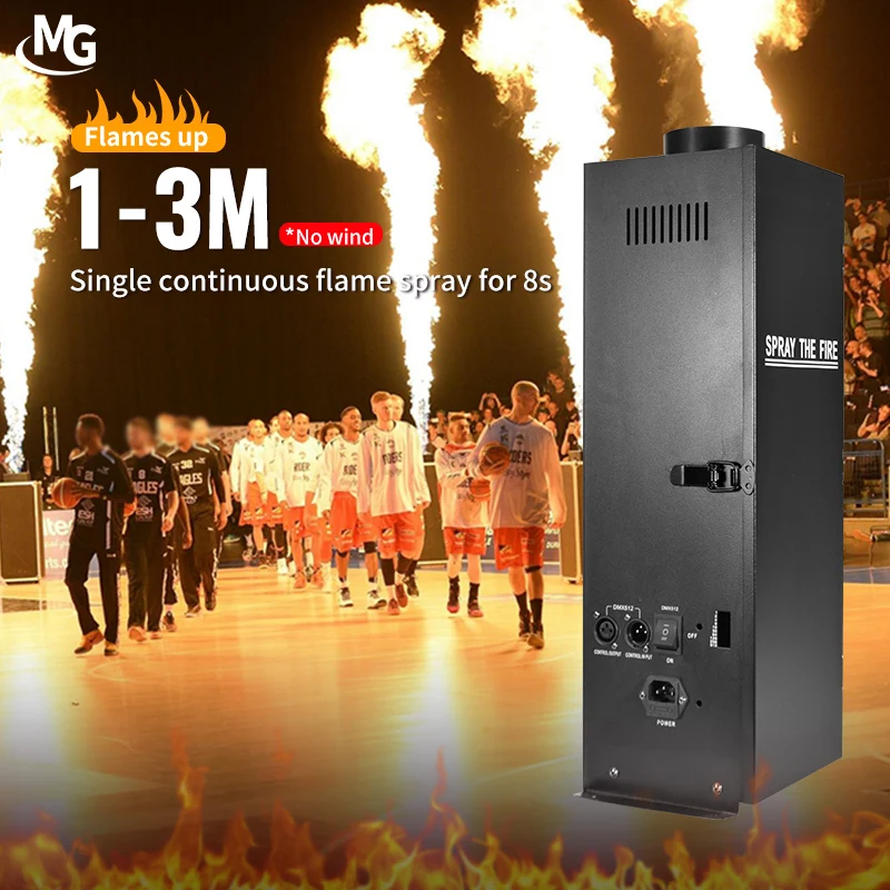 Сценическая красочная пожарная машина DMX512 200 Вт Пламя для сценического шоу