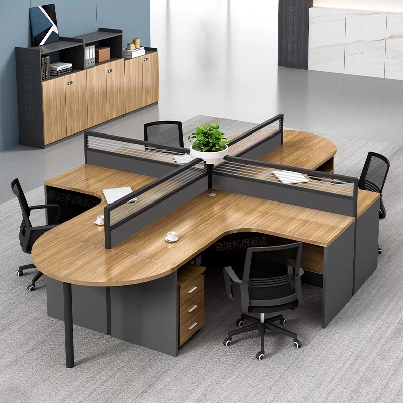 Luxury Design  Office Furniture Wooden Manager Director Table L Shaped Executive Office Desk